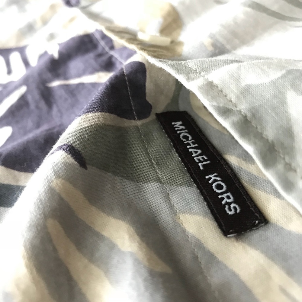 Michael Kors Tropical Print Button Up - Picture 6 of 8